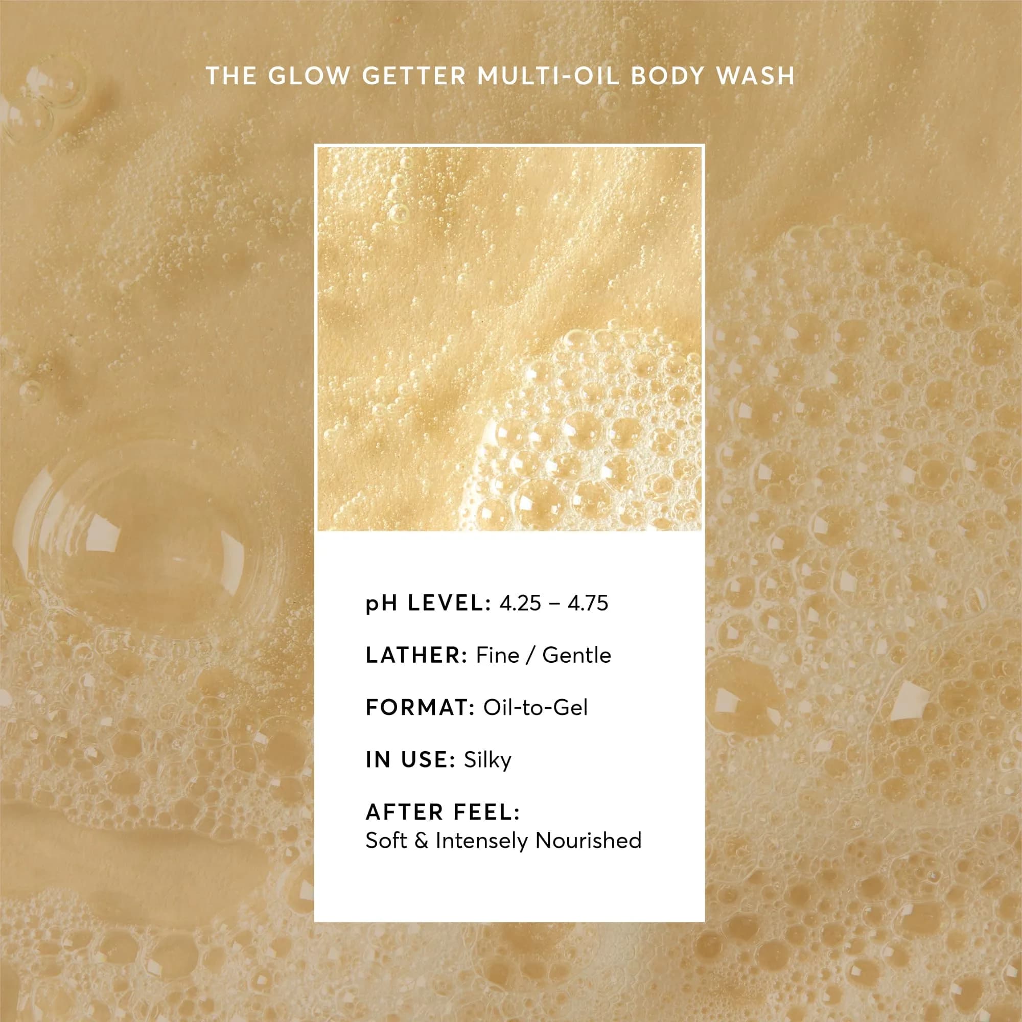 Naturium The Glow Getter Multi-Oil Body Wash 499ml (16.9 Fl Oz) | Hydrates & Nourishes Skin - view 4