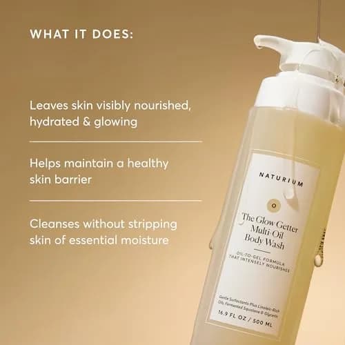 Naturium The Glow Getter Multi-Oil Body Wash 499ml (16.9 Fl Oz) | Hydrates & Nourishes Skin thumbnail 3