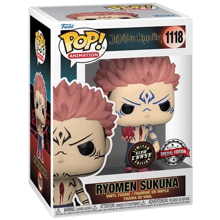 Funko Jujutsu Kaisen POP & Buddy! Vinyl Figurine Sukuna 9 cm | Anime Collectible for Fans thumbnail 7