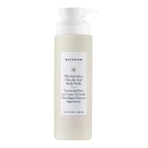Naturium The Smoother Glycolic Acid Body Wash 500ml (16.9 fl oz) | Exfoliates Rough & Bumpy Texture thumbnail 1