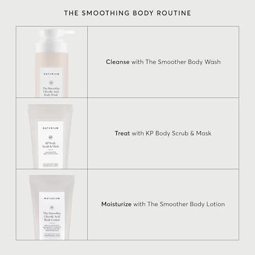 Naturium The Smoother Glycolic Acid Body Wash 500ml (16.9 fl oz) | Exfoliates Rough & Bumpy Texture thumbnail 6