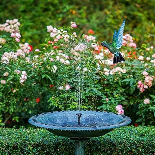 AISITIN 2.5W Solar Fountain for Bird Bath with 6 Nozzles, 2 Pack | 28" Max Water Height thumbnail 4