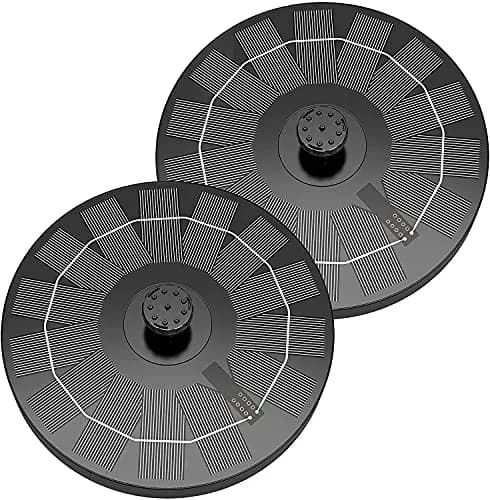 AISITIN 2.5W Solar Fountain for Bird Bath with 6 Nozzles, 2 Pack | 28" Max Water Height thumbnail 1
