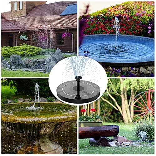 AISITIN 2.5W Solar Fountain for Bird Bath with 6 Nozzles, 2 Pack | 28" Max Water Height thumbnail 8