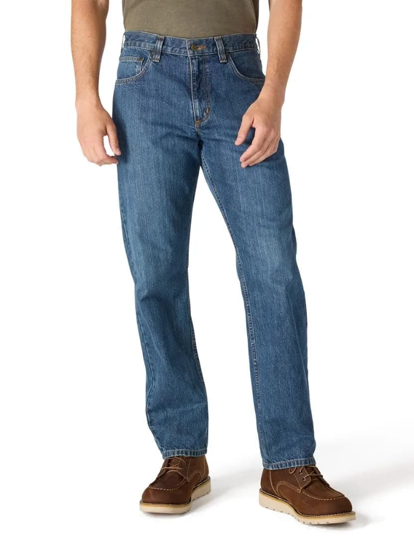 Carhartt Relaxed Straight Jean 32W x 32L | Durable Midweight Cotton Denim