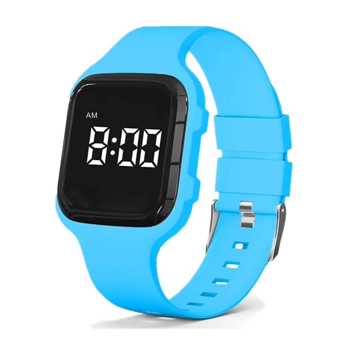 e-vibra Vibrating Alarm Watch for Potty Training, Water Resistant Medical Reminder Wristband with 15 Daily Alarms (Blue) - main product image