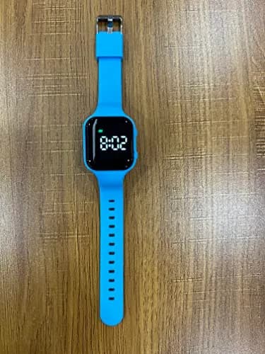 e-vibra Vibrating Alarm Watch for Potty Training, Water Resistant Medical Reminder Wristband with 15 Daily Alarms (Blue) thumbnail 2