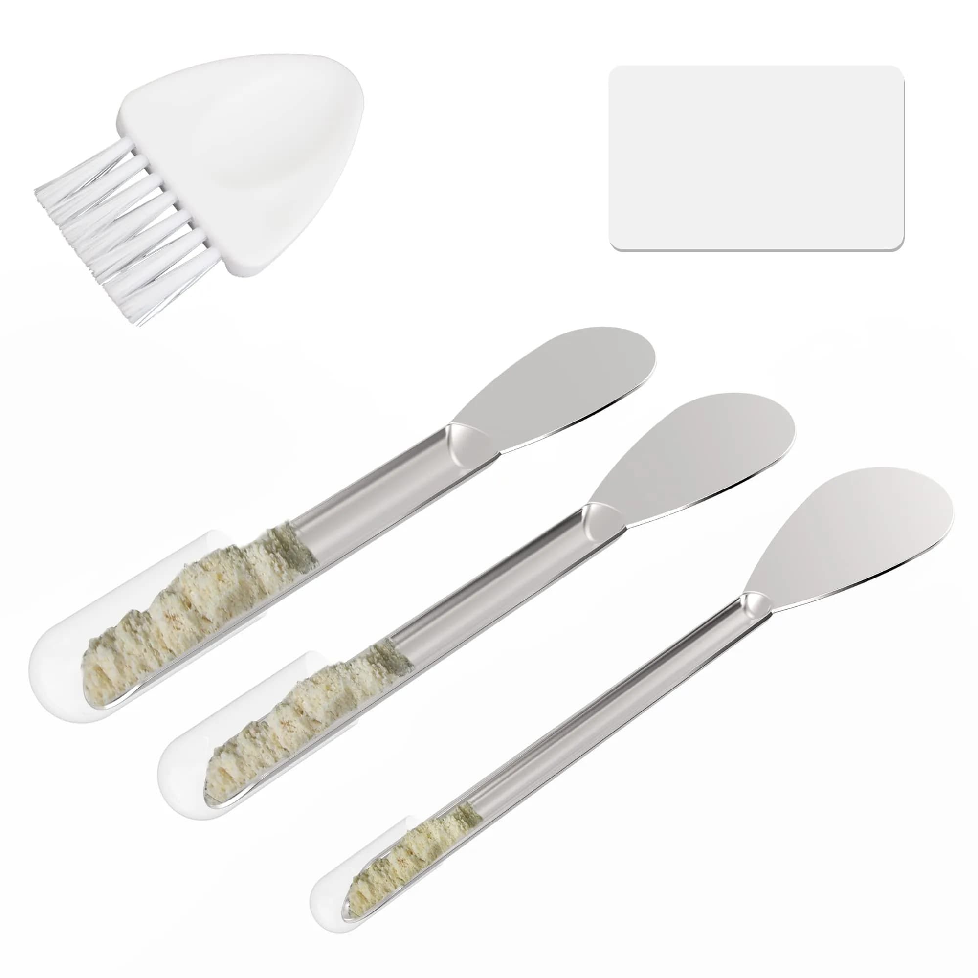 Foosi Capsule Filling Machine Spoons for All Sizes #000-5 | Micro Lab Powder Filler Tool — #000 00 0 1 2 3 4 5