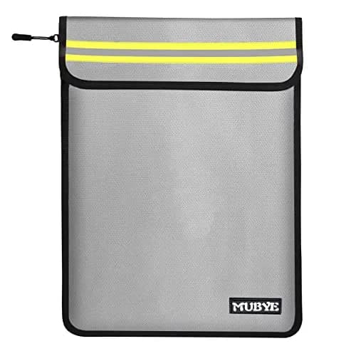 MUBYE Fireproof Waterproof Document Bag 39cm x 28cm (15"x 11") | Protects Valuables from Fire and Water thumbnail 1