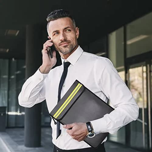 MUBYE Fireproof Waterproof Document Bag 43x28cm (15"x 11") | Protects Valuables from Fire & Water thumbnail 6