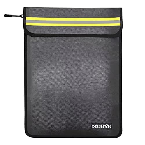 MUBYE Fireproof Waterproof Document Bag 43x28cm (15"x 11") | Protects Valuables from Fire & Water thumbnail 1