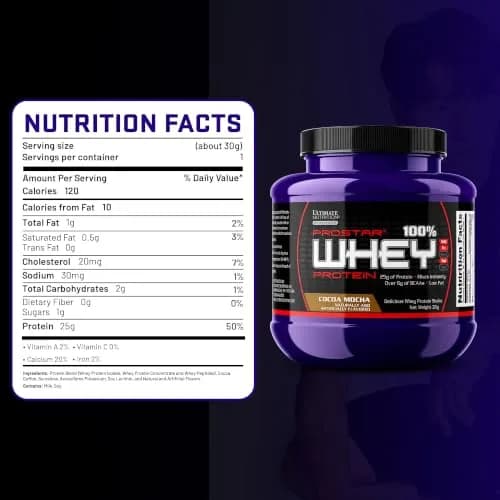 Ultimate Nutrition Prostar Whey Protein Isolate Sample, Cocoa Mocha | 25g Whey Protein, Low Carb & Gluten-Free, 1 Pound thumbnail 5