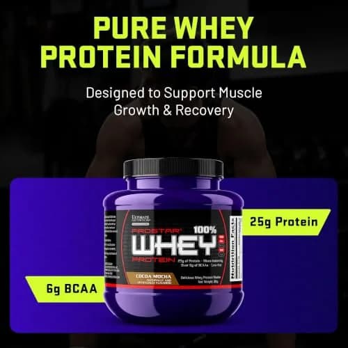 Ultimate Nutrition Prostar Whey Protein Isolate Sample, Cocoa Mocha | 25g Whey Protein, Low Carb & Gluten-Free, 1 Pound thumbnail 3