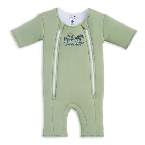 Magic Sleepsuit Large 18-21 lbs | 100% Cotton, Sage Green, Baby Sleep Transition Suit thumbnail 1
