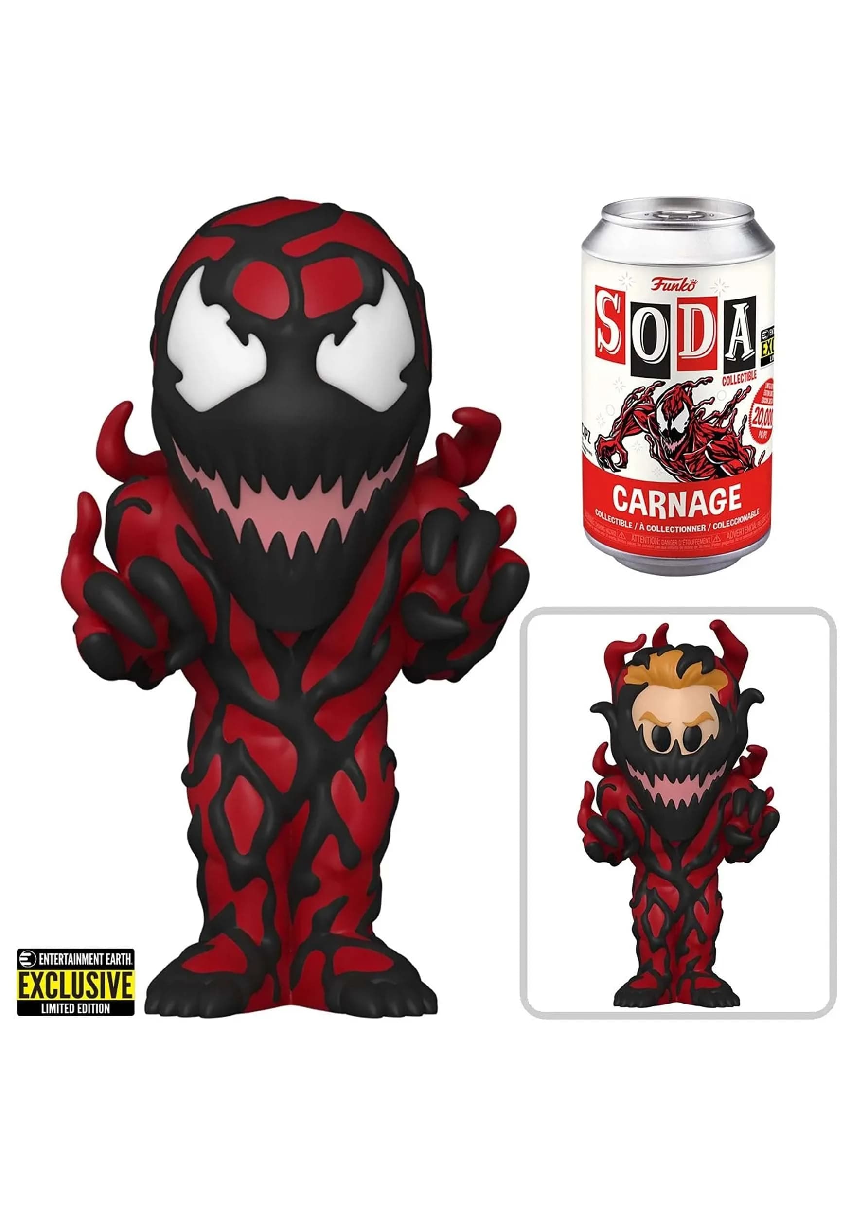 Funko Marvel Carnage Soda Vinyl Figure | Limited Edition, 4 1/4-inch collectible toy for Marvel fans in India — Red