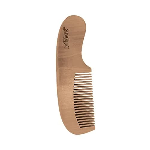 Dr. Brown's Soft and Safe Baby Brush + Comb Set | Natural Wood, Gentle Bristles for All Hair Types thumbnail 9