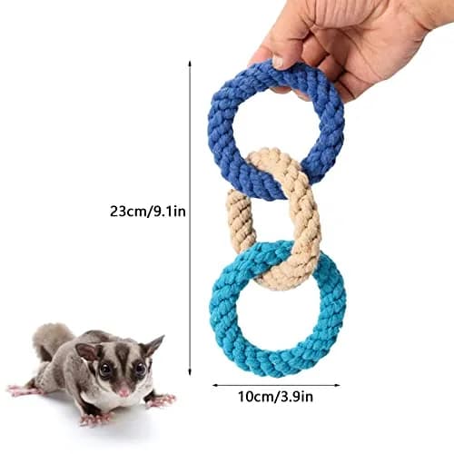 JWShang Climbing Rope Toys for Sugar Gliders & Small Pets | Vibrant, Durable, Easy to Connect, 2 Pack thumbnail 3