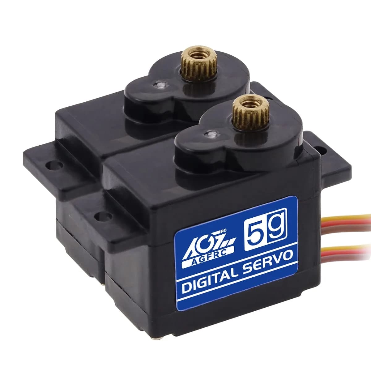 AGFRC High-Speed Sub-Micro RC Servo 8g 0.075s Metal Gear Digital Coreless for 1/28 RC Cars & Airplanes (2-Pack) — B05CLS(2PCS)