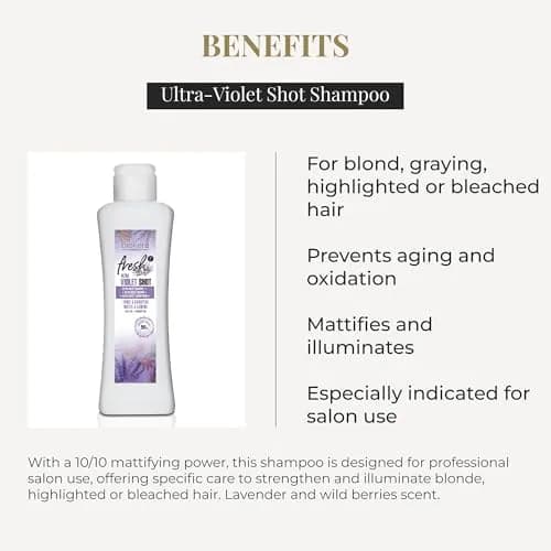 SALERM Purple Shampoo 300 ml | Neutralizes Yellow Tones & Enhances Shine for Blonde, Gray & Highlighted Hair thumbnail 3