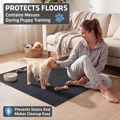 Drymate Washable Dog Pee Pads 74cm x 91cm (29"x36") | 2-Pack Charcoal Reusable Pet Training Potty Mats thumbnail 2