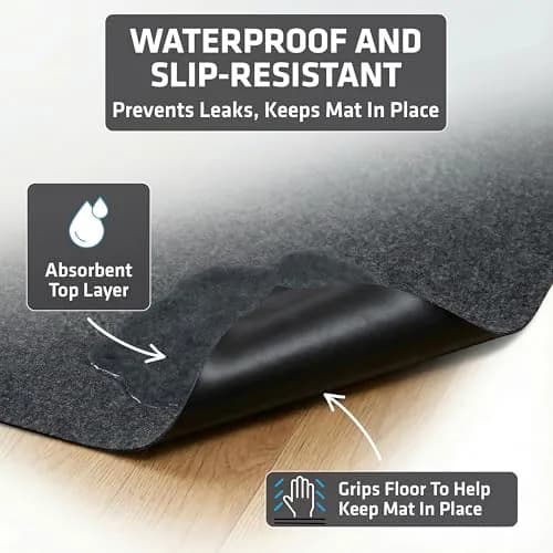 Drymate Washable Dog Pee Pads 74cm x 91cm (29"x36") | 2-Pack Charcoal Reusable Pet Training Potty Mats thumbnail 3