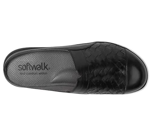 SoftWalk Womens San Marcos II Loafers Black 8.5 Wide | Comfortable Leather Slip-On Shoes thumbnail 2