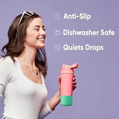 Owala Bottle Boot for 32 Oz Stainless Steel FreeSip Bottles | Black Silicone Protective Sleeve thumbnail 3