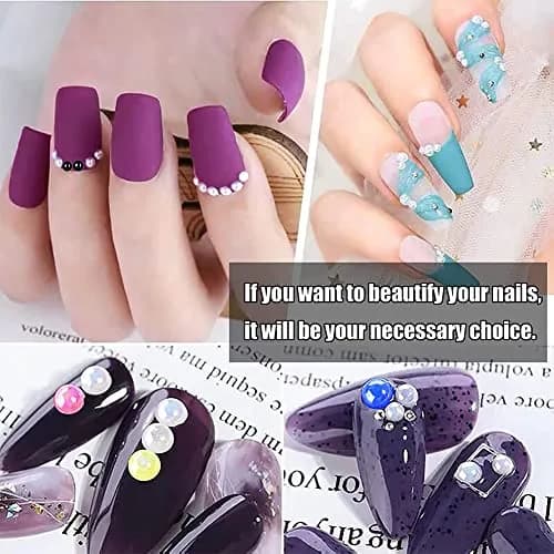 BLAAROOM Half Pearls for Crafts 2mm-10mm | Flatback DIY Nail Art & Jewelry (70-120 chars) thumbnail 8
