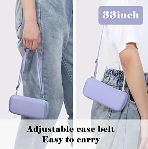 ESUFEIR Mini Sun Umbrella for Purse with Case, Purple | UPF 50+ UV Protection, 35" Canopy thumbnail 4