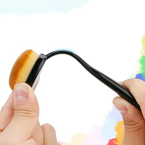 UNIMEIX Blending Brush Set for Card Making 6 Pack Brown | Soft Nylon & Plastic Handle thumbnail 4