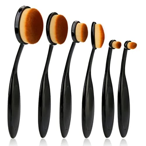 UNIMEIX Blending Brush Set for Card Making 6 Pack Brown | Soft Nylon & Plastic Handle thumbnail 2
