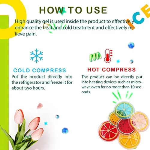 Couleurs Kids Ice Pack Gel Cooling Pad 2-Pack (14.4cm x 16cm x 1.3cm) | Reusable Hot & Cold Therapy for Children thumbnail 5