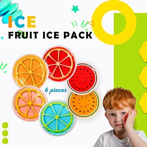 Couleurs Kids Ice Pack Gel Cooling Pad 2-Pack (14.4cm x 16cm x 1.3cm) | Reusable Hot & Cold Therapy for Children thumbnail 6