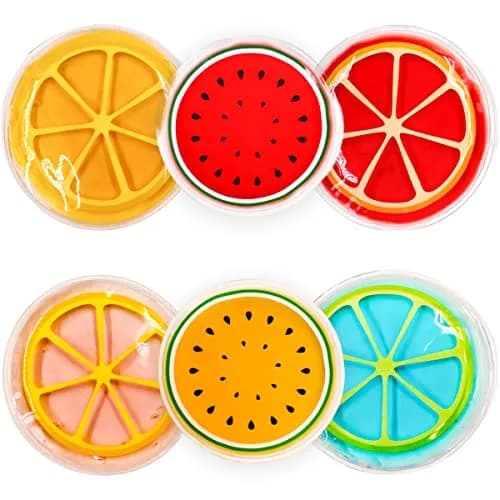 Couleurs Kids Ice Pack Gel Cooling Pad 2-Pack (14.4cm x 16cm x 1.3cm) | Reusable Hot & Cold Therapy for Children thumbnail 1