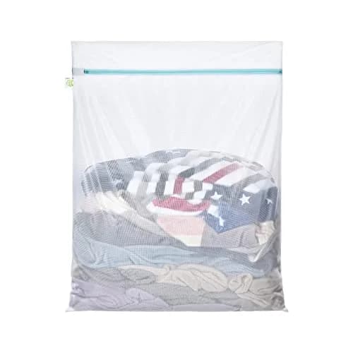 OTraki Large Mesh Laundry Bag 70x90cm (28x35 inch) | Zippered Delicates Net for Machine Washing thumbnail 1