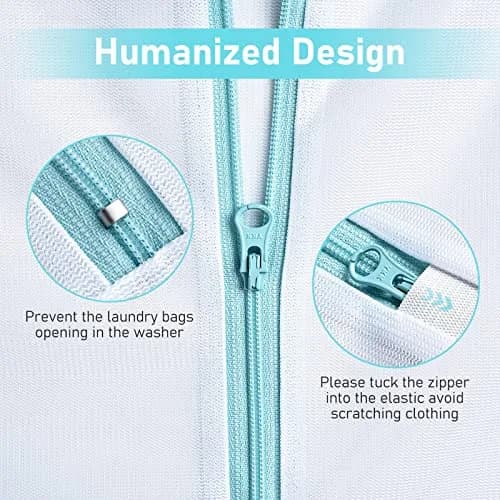 OTraki Large Mesh Laundry Bag 70x90cm (28x35 inch) | Zippered Delicates Net for Machine Washing thumbnail 3