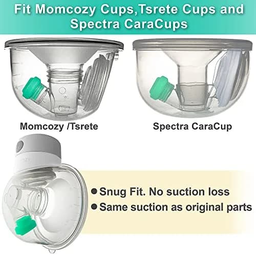 NENESUPPLY Duckbill Valves for Elvie Stride Pump Parts - 4pc Green Silicone | BPA-Free, Medical Grade thumbnail 7