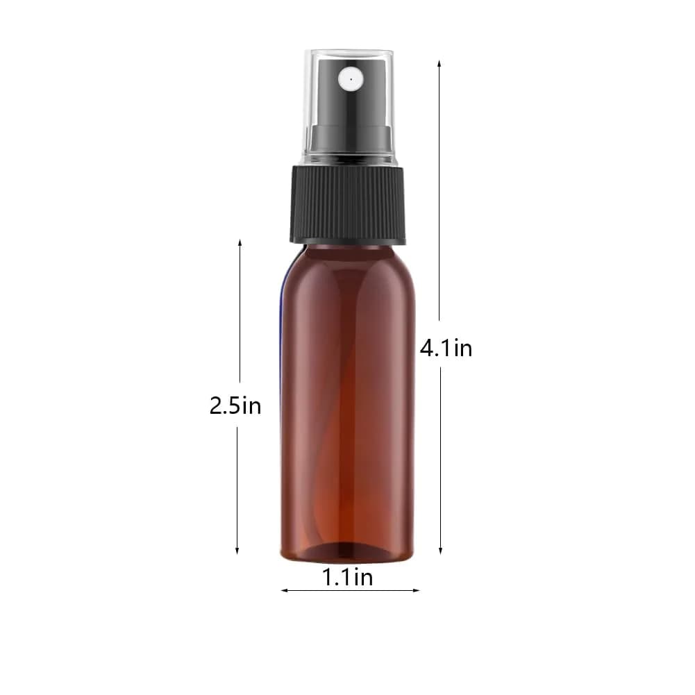 Lil Ray Amber Plastic Spray Bottle 30ml (1 Oz) | 12-Pack Travel Size Fine Mist Sprayer - view 3