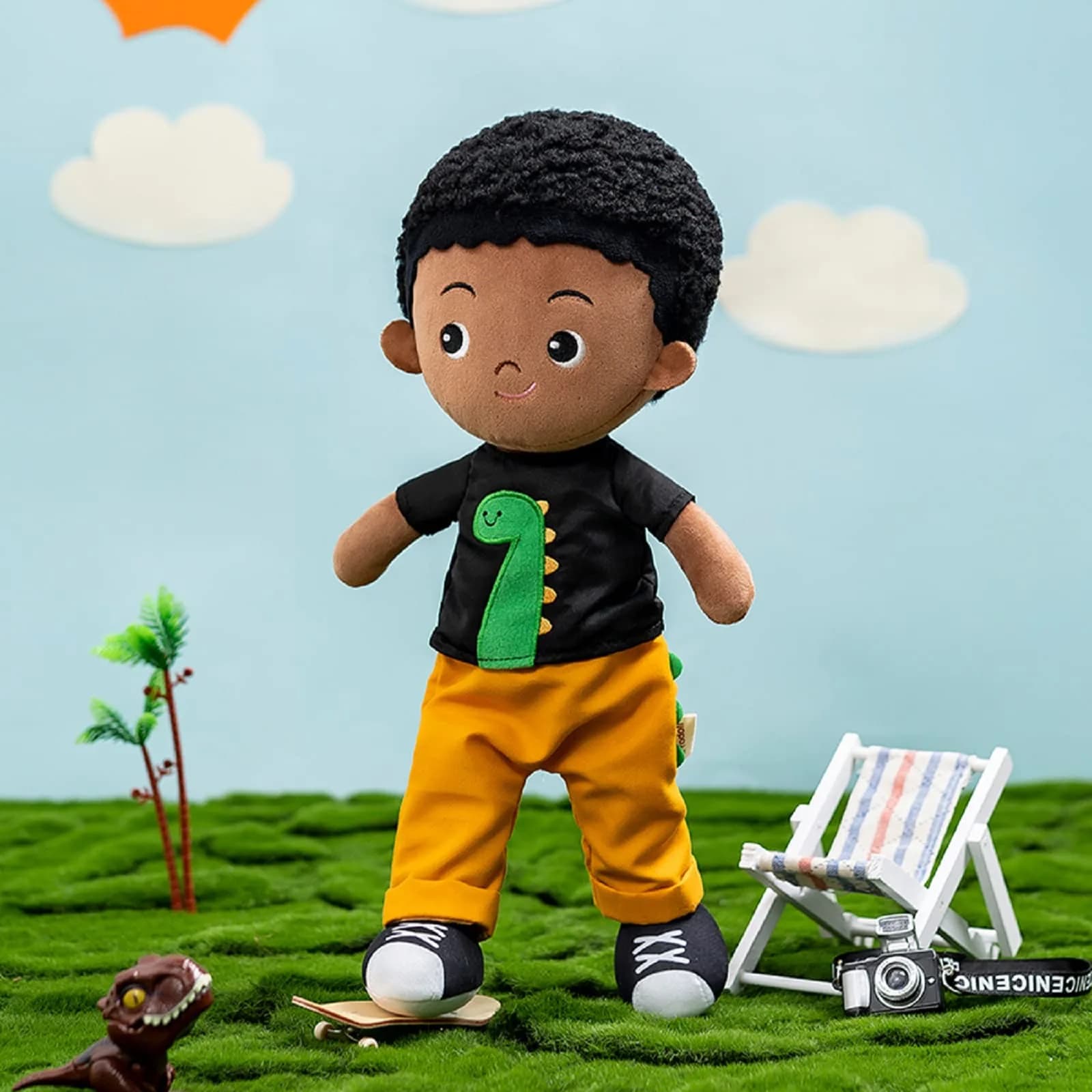 OUOZZZ D-aiden01 Dinosaur Baby Doll 33cm (13 Inch) | Safe & Soft Plush Toy for Toddlers - view 9
