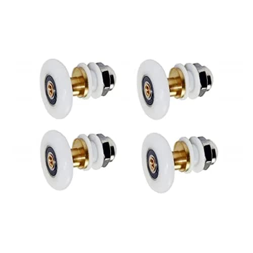 GDQLCNXB Shower Door Rollers 25mm Diameter (4-Pack) | Ultra-Quiet Sliding Pulleys for 4-6mm Glass thumbnail 1