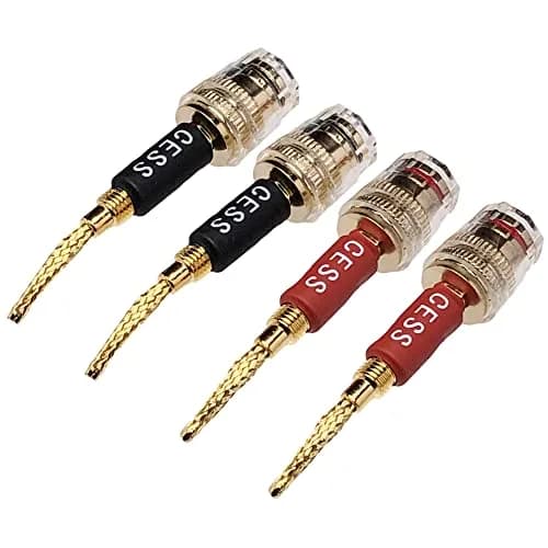 CNCESS Braided Pin Banana Plug to 4mm Female Banana Jack | Secure Speaker Wire Connection thumbnail 7