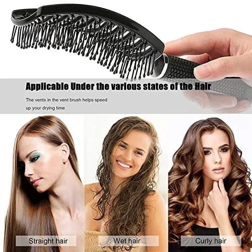 Curved Vented Hair Brush for Fast Blow Drying & Detangling | 24.5cm (9.65 inch) thumbnail 5