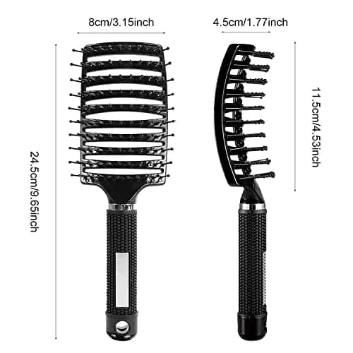 Curved Vented Hair Brush for Fast Blow Drying & Detangling | 24.5cm (9.65 inch) thumbnail 2