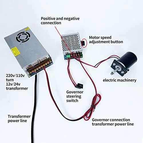 XD-3420 High Torque DC Motor 12 V/24 V | 30W CW/CCW, Mini Generator, DIY thumbnail 6
