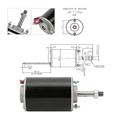 XD-3420 High Torque DC Motor 12 V/24 V | 30W CW/CCW, Mini Generator, DIY thumbnail 7