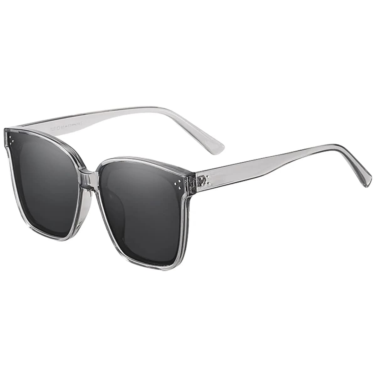 Dollger Oversized Square Sunglasses for Women Men Trendy Polarized UV Protection Large Shades Grey