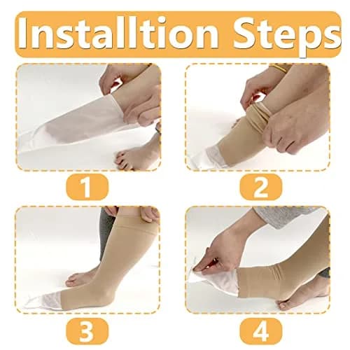MUROCEA Open Toe Compression Sock Aid for Easy Slide | Slip Stocking Applicator for Elderly, Disabled, Pregnant, 5 Pairs thumbnail 4