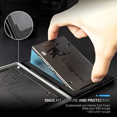 JJC 2-Slot 2.5 inch SSD Hard Drive Case | Water-Resistant & Shockproof Storage Box thumbnail 2