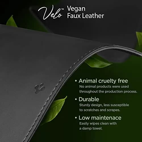 Spigen PU Leather Desk Pad 35.4"x15.7" | Water-Resistant Vegan Leather Desk Protector thumbnail 6