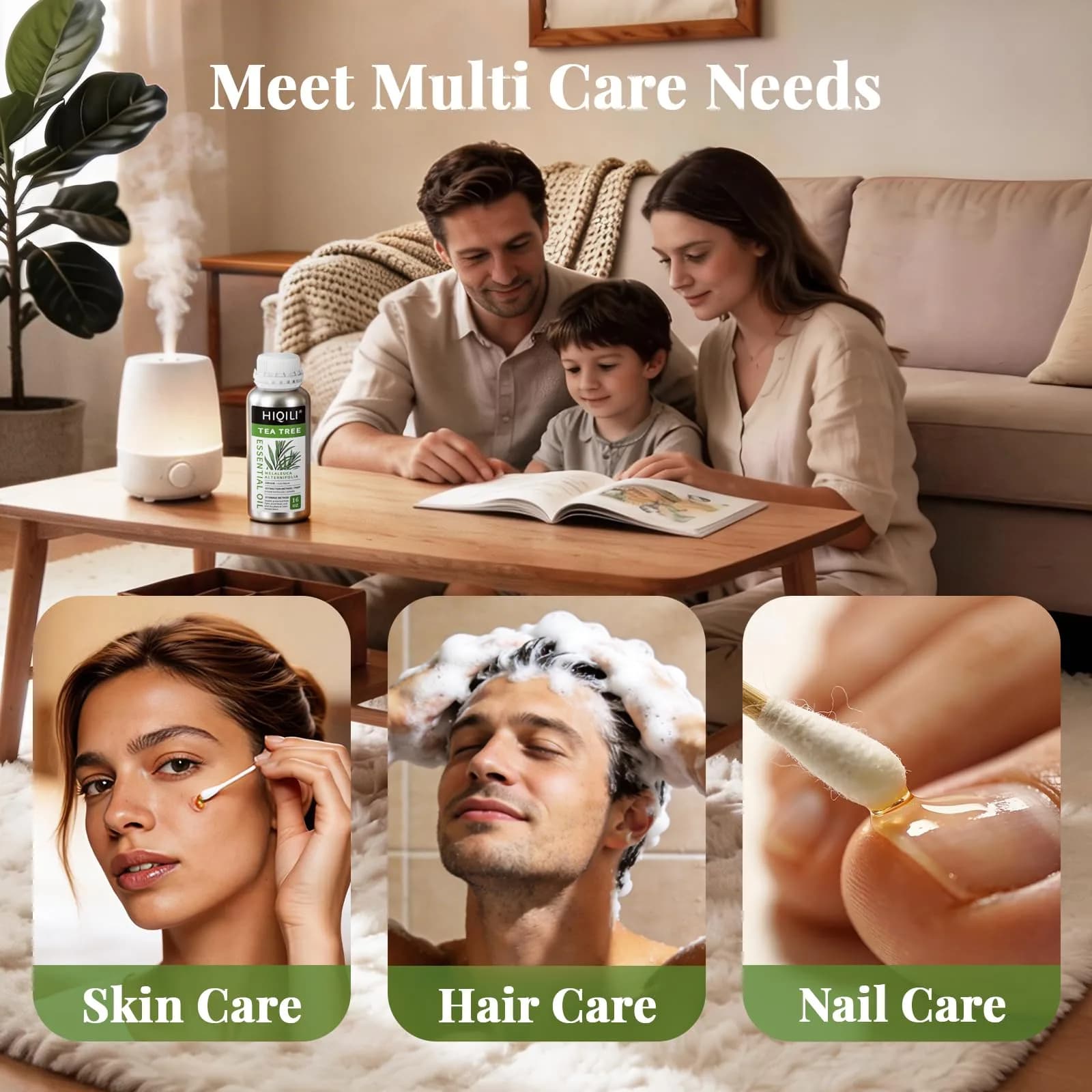 HIQILI Tea Tree Oil 16 Fl Oz (473 ml) | Pure Steam-Distilled for Skin, Hair, DIY & Home - view 3